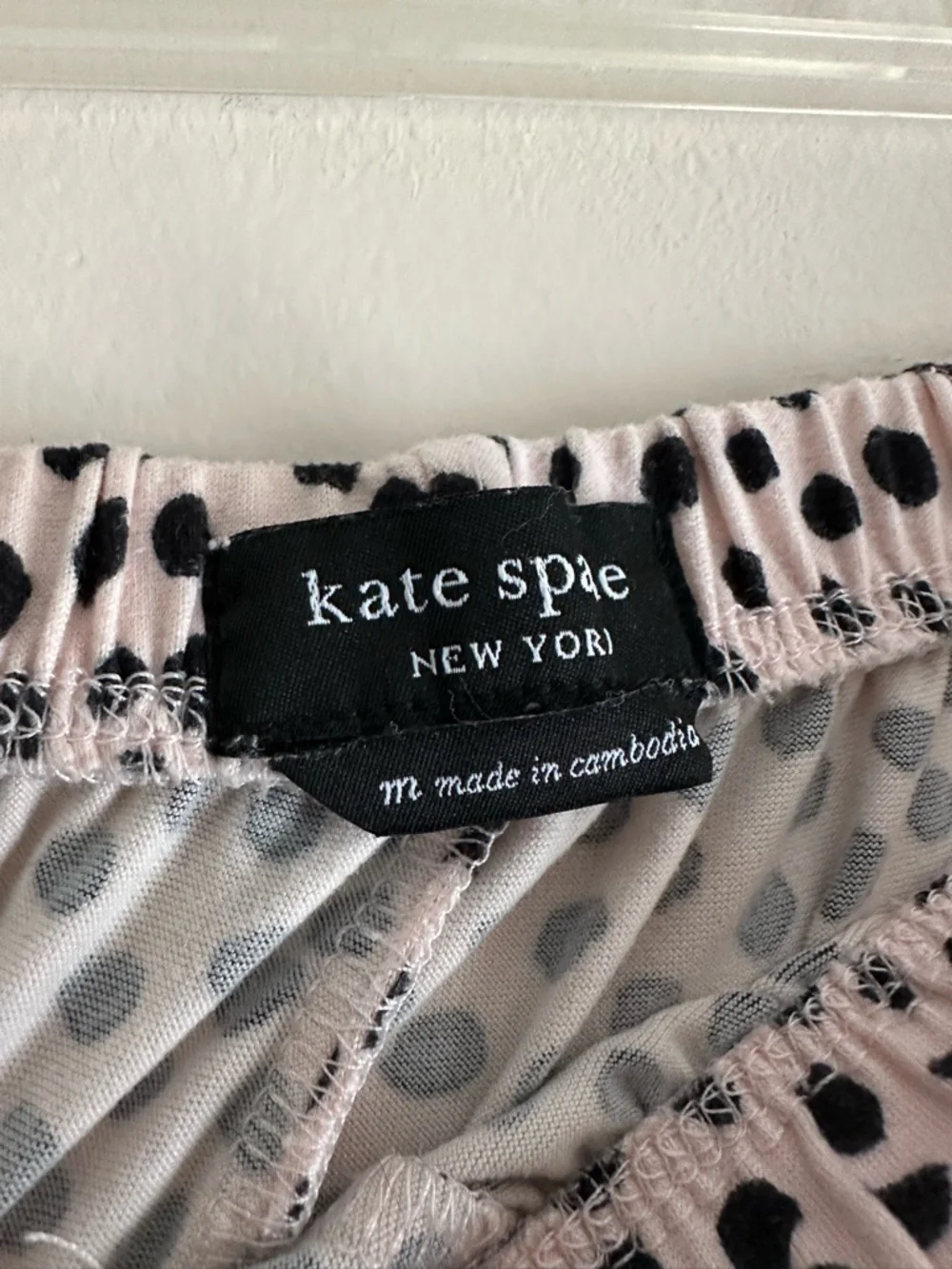 Kate‎ Spade • Flamingo Dot Pajama Sleep Set Pink/Black